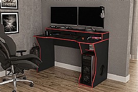 Enzo Gaming Desk Red and Black